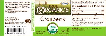 Enzymatic Therapy True Organics Cranberry - supplement