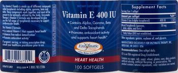 Enzymatic Therapy Vitamin E 400 IU - supplement