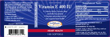 Enzymatic Therapy Vitamin E 400 IU - supplement