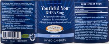 Enzymatic Therapy Youthful You DHEA 5 mg - supplement