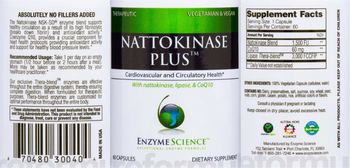 Enzyme Science Nattokinase Plus - supplement