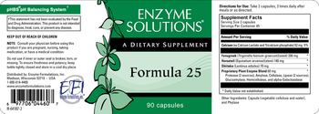 Enzyme Solutions Formula 25 - supplement