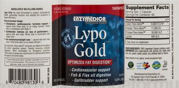 Enzymedica Lypo Gold - supplement