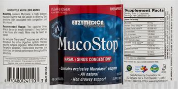 Enzymedica MucoStop - supplement