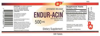 EP Extended Release Endur-Acin Wax Matrix Niacin 500 mg - supplement