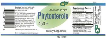 EP Immediate Release Phytosterols 450 mg - supplement