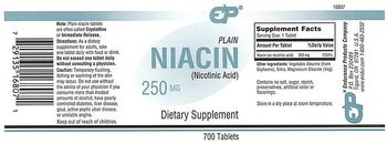 EP Plain Niacin 250 mg - supplement