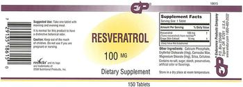 EP Resveratrol 100 mg - supplement