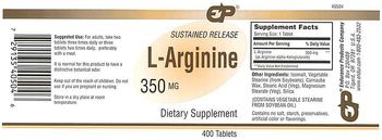 EP Sustained Release L-Arginine 350 mg - supplement
