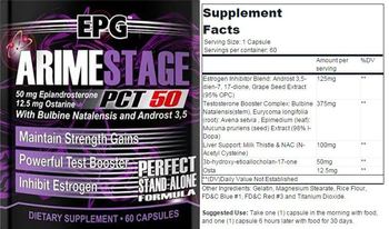 EPG Arimestage PCT 50 - supplement