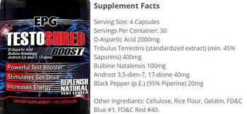 EPG Testoshred Boost - supplement