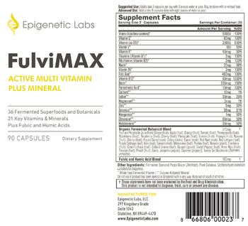Epigenetic Labs FulviMax - supplement