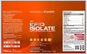 EPIQ Isolate Chocolate - supplement