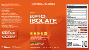 EPIQ Isolate Milk Chocolate - supplement