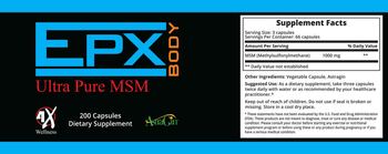 EPX Body Ultra Pure MSM - supplement