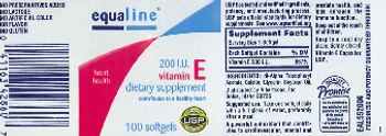 Equaline 200 IU Vitamin E - supplement