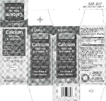 Equaline Calcium 600 mg & Vitamin D - supplement