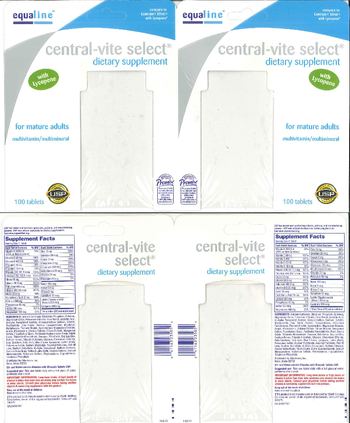 Equaline Central-Vite Select - supplement