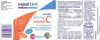 Equaline Chewable Vitamin C 500 mg - supplement