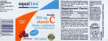 Equaline Chewable Vitamin C 500 mg - supplement