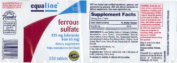 Equaline Ferrous Sulfate - supplement