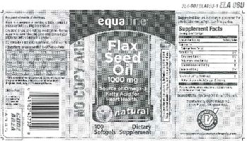 Equaline Flax Seed Oil 1000 mg - supplement