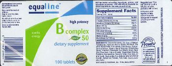Equaline High Potency B Complex 50 - supplement
