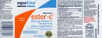 Equaline High Potency Ester-C 500 mg Vitamin C with Bioflavonoids - supplement