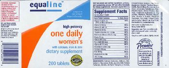 Equaline High Potency One Daily Women's with Calcium, Iron & Zinc - supplement