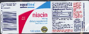 Equaline Niacin 100 mg - supplement