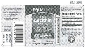 Equaline Soya Lecithin 400 mg - supplement