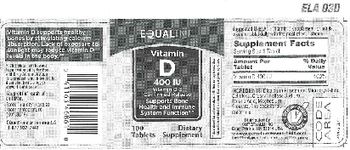 Equaline Vitamin D 400 IU - supplement