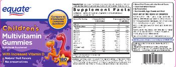 Equate Children's Multivitamin Gummies - multivitamin supplement