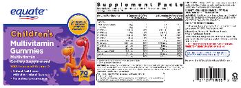 Equate Children's Multivitamin Gummies - multivitamin supplement