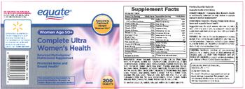 Equate Complete Ultra Women's Health Women Age 50+ - balanced multivitamin multimineral supplement