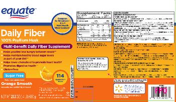 Equate Daily Fiber - multibenefit daily fiber supplement