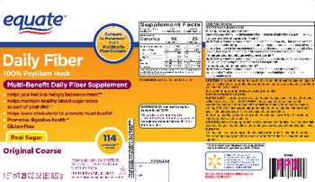 Equate Daily Fiber - multibenefit daily fiber supplement