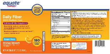 Equate Daily Fiber Orange Smooth - multibenefit fiber supplement