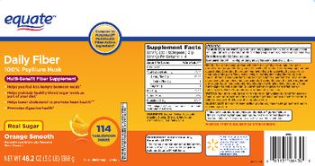 Equate Daily Fiber Orange Smooth - multibenefit fiber supplement