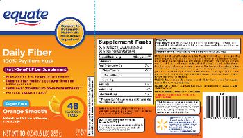 Equate Daily Fiber Orange Smooth - multibenefit fiber supplement