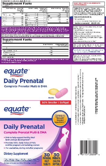 Equate Daily Prenatal Complete Prenatal Multi - supplement