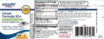 Equate Vision Formula 50+ - eye health vitamin and mineral suppment
