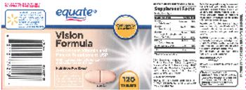 Equate Vision Formula - antioxidant vitamin and mineral supplement usp