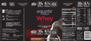 Equate Whey Rich Chocolate - protein supplement