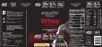 Equate Whey Smooth Vanilla - protein supplement