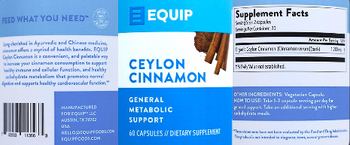 Equip Ceylon Cinnamon - supplement