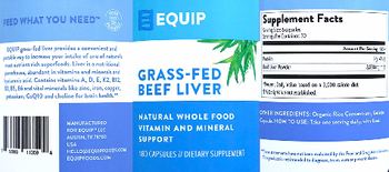 Equip Grass-fed Beef Liver - supplement
