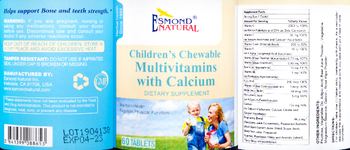 Esmond Natural Children's Chewable Multivitamins with Calcium - supplement