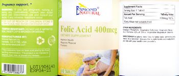 Esmond Natural Folic Acid 400 mcg - supplement