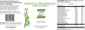Essential Beginnings Z - supplement